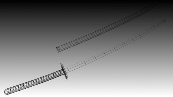 ichigo bankai katana sword 3d max - Ichigo Bankai Katana by philbert2286